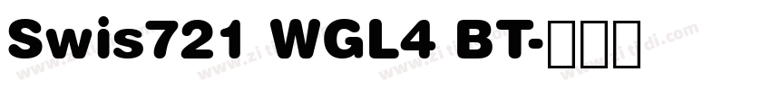 Swis721 WGL4 BT字体转换